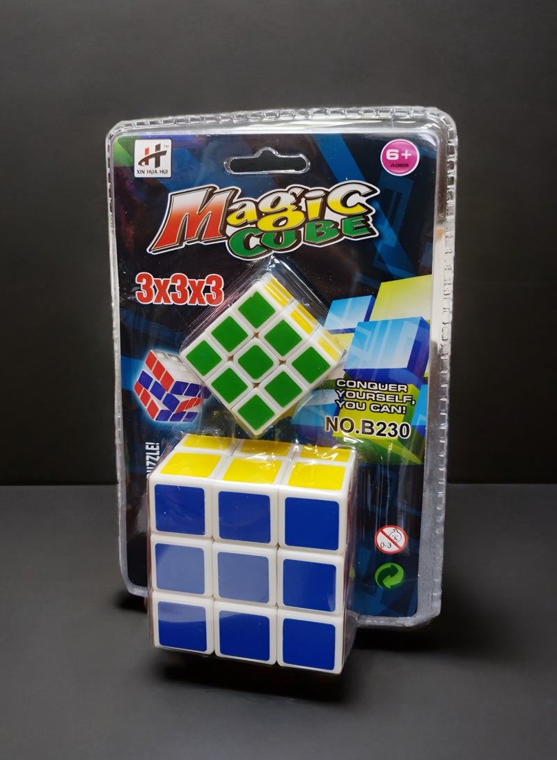 Magic Cubes 3x3 Puzzle Game Brain Teaser Toy for Kids - Image 1