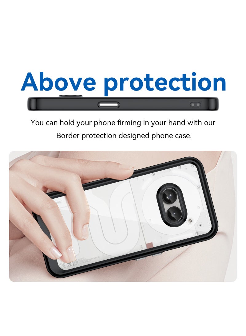 Fankalo حافظة هاتف لـ Nothing Phone 2a غطاء حماية ممتص للصدمات مصنوع من مادة TPU الناعمة والمضادة للصدمات - Image 4