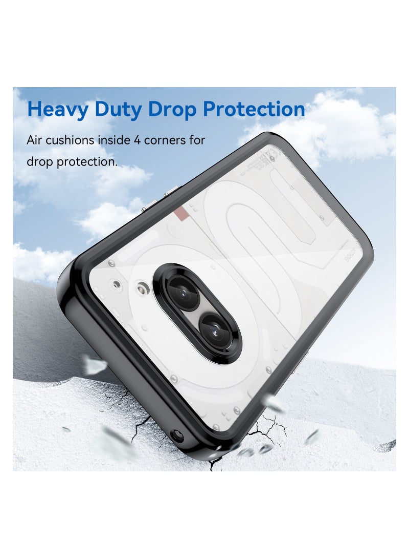 Fankalo حافظة هاتف لـ Nothing Phone 2a غطاء حماية ممتص للصدمات مصنوع من مادة TPU الناعمة والمضادة للصدمات - Image 3