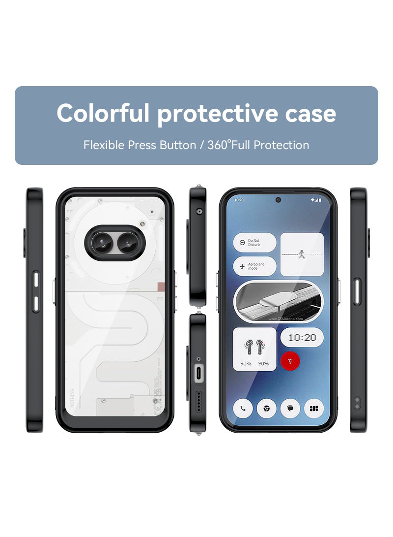 Fankalo حافظة هاتف لـ Nothing Phone 2a غطاء حماية ممتص للصدمات مصنوع من مادة TPU الناعمة والمضادة للصدمات - Image 2