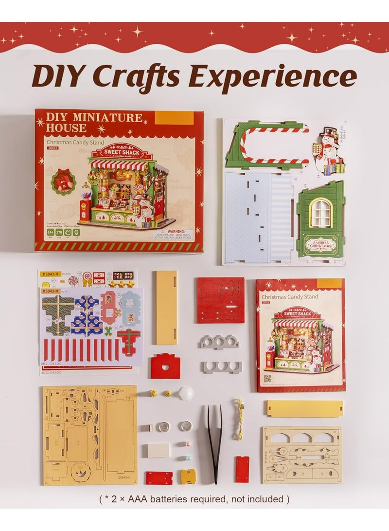 روبوتايم رولايف كشك حلوى عيد الميلاد مشروع منزل مصغر DIY طراز DS043 - Image 4