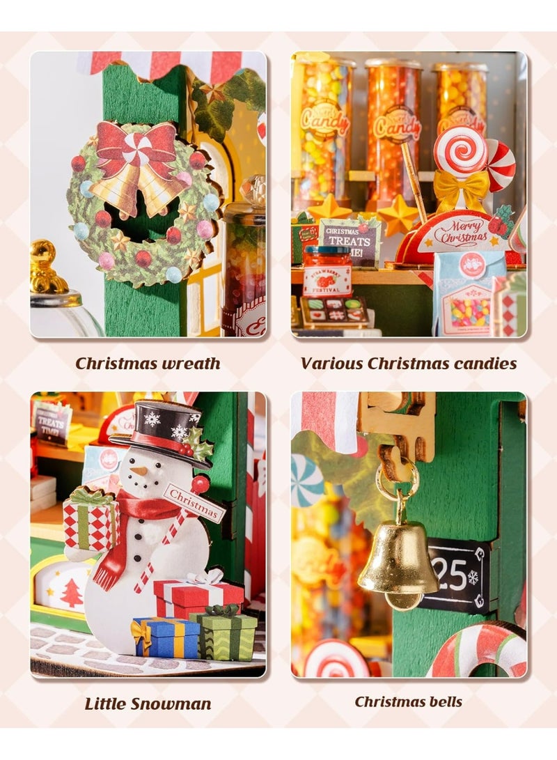 روبوتايم رولايف كشك حلوى عيد الميلاد مشروع منزل مصغر DIY طراز DS043 - Image 2