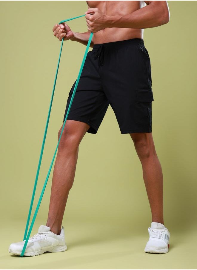 Technosport Technosport Solid Slim Fit Shorts with Drawstring  - Image 2