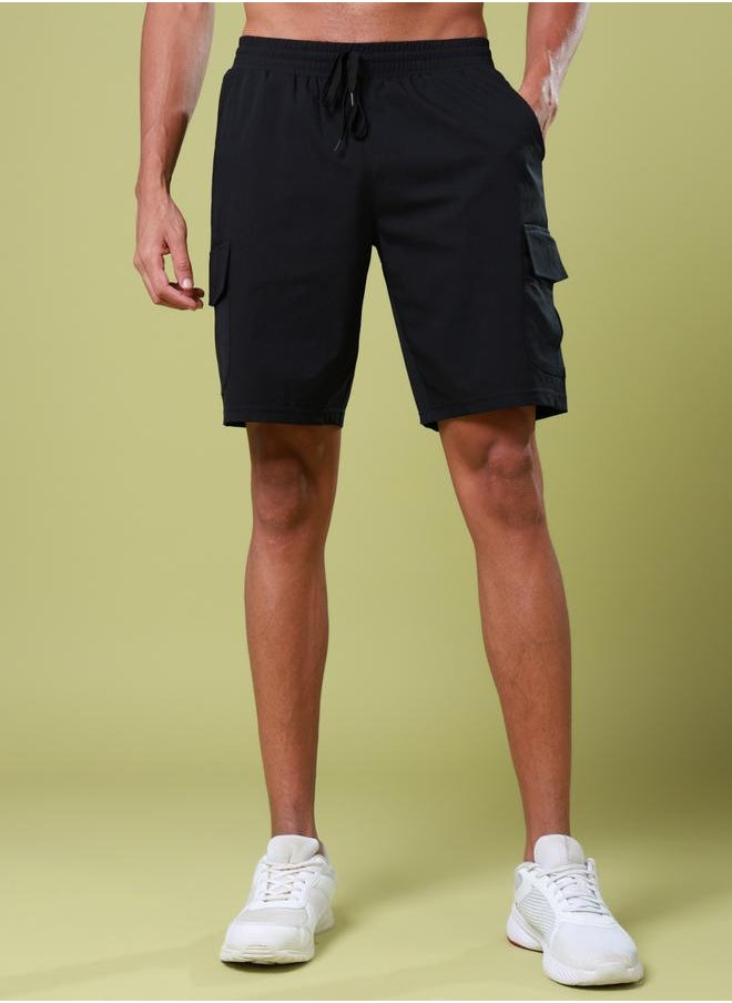 Technosport Technosport Solid Slim Fit Shorts with Drawstring  - Image 1