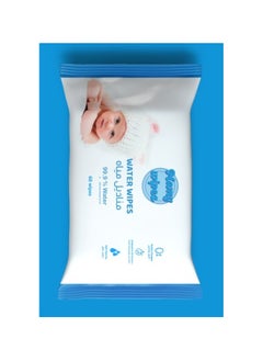 MAMY WIPES Original Plastic Free Baby Wipes, 60 Wet Wipes, 99.9% Water Based And Unscented For Sensitive Skin  - Image 2