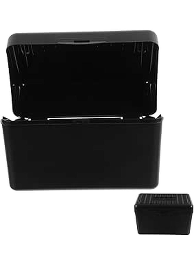 Portable Index Card Holder Box Convenient Business Card Organizer For Office Home Storage Scratch Resistant Design Transparent Capacity Desk Organizer - Image 1