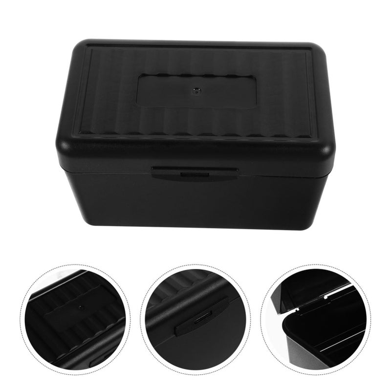 Portable Index Card Holder Box Convenient Business Card Organizer For Office Home Storage Scratch Resistant Design Transparent Capacity Desk Organizer - Image 5
