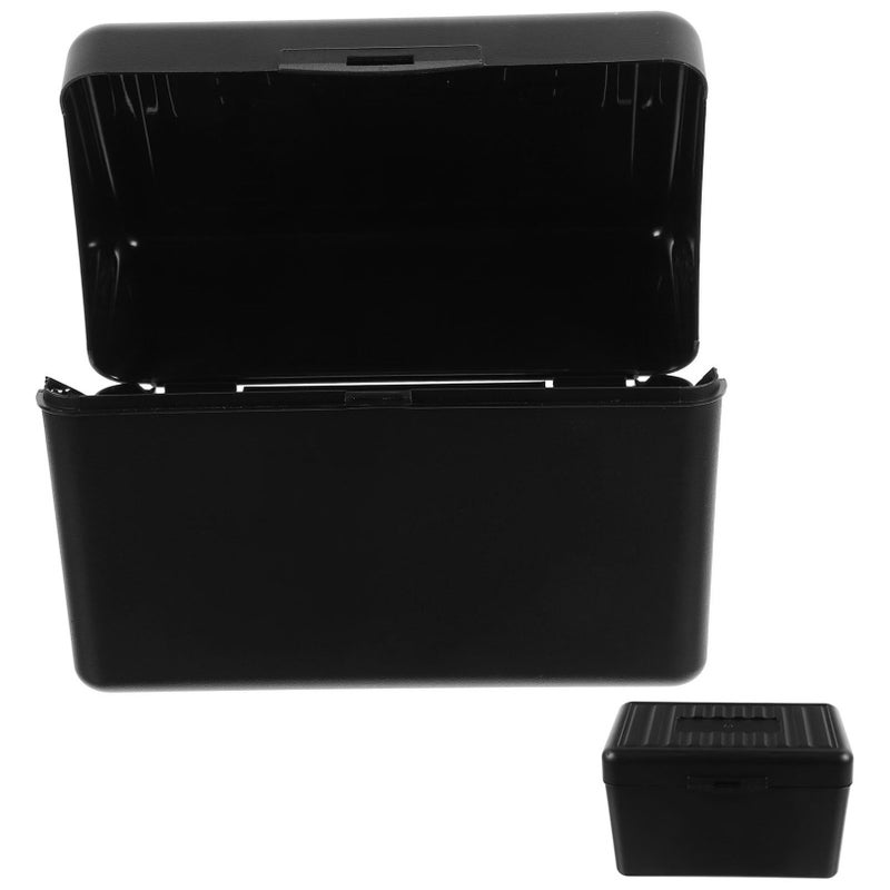 Portable Index Card Holder Box Convenient Business Card Organizer For Office Home Storage Scratch Resistant Design Transparent Capacity Desk Organizer - Image 2