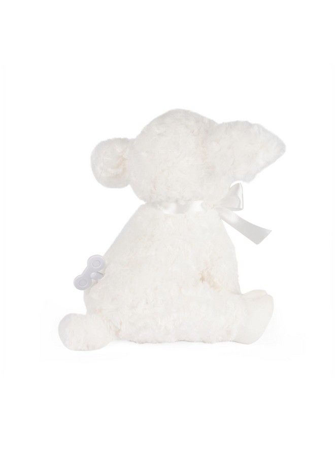 GUND Baby Lena Lamb Keywind Musical Plush Plays Brahms’ Lullaby Stuffed Animal Sensory Toy For Babies 10 Months & Up White 10” - Image 4