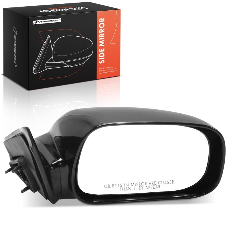 APremium Passenger Side Power Door Mirror Compatible with Toyota Camry 2002 2003 2004 2005 2006 NonHeated NonFolding Black Outside Rear View Mirror Replace 87910AA904