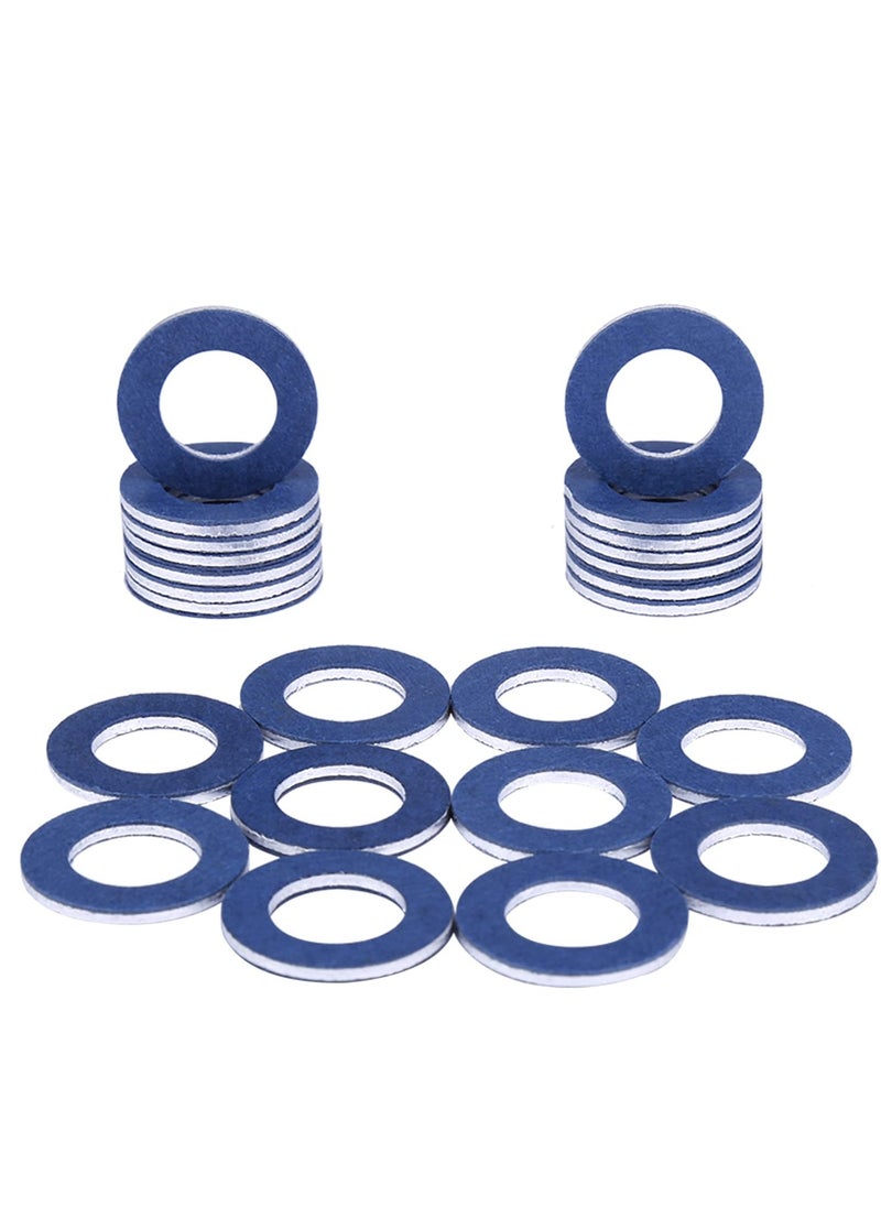 SYOSI 90430-12031 Aluminum Oil Drain Plug Gaskets Fits for Toyota Lexus Scion Crush Washer Seals Replaces# 9043012031, Oil Drain Plug Washers Aluminum (24Pcs)  - Image 1