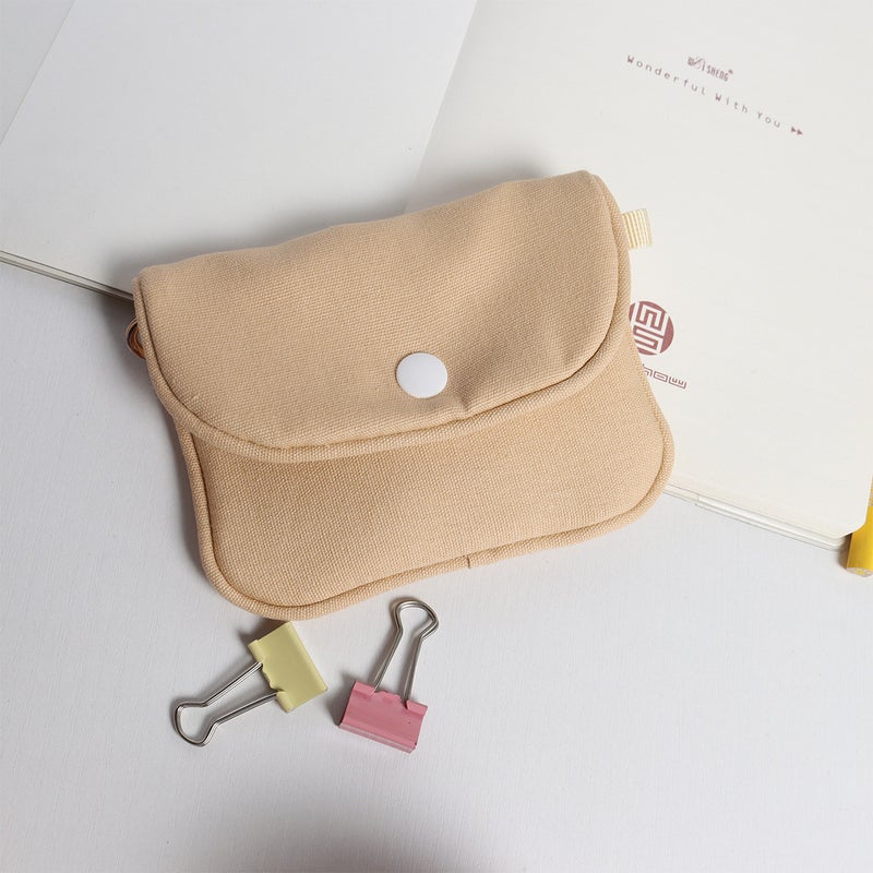 Minimalist Coin Purse Card Holder Trendy Korean Style 1646 # off-white without label