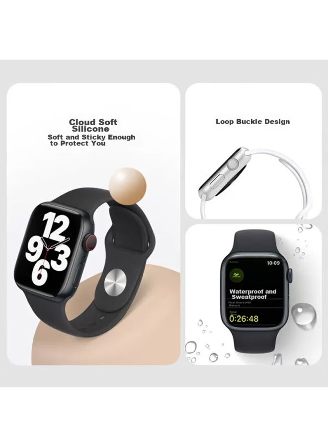 WITGOER Witgoer Watch Band [brand Direct Operation], Compatible With Apple Watch, Suitable For Apple Watch S10/9/8/7, Sports Silicone, Iwatch/6/se/ultra2, Non-magnetic, For Men And Women - Image 4