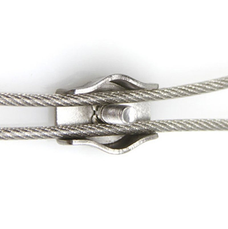 ليزنيرزم 12 قطعة M4 البسيط سلك حبل الترباس كليب الفولاذ المقاوم للصدأ مشبك كابلات لحبل سلك قطر 5/32 بوصة - Image 2