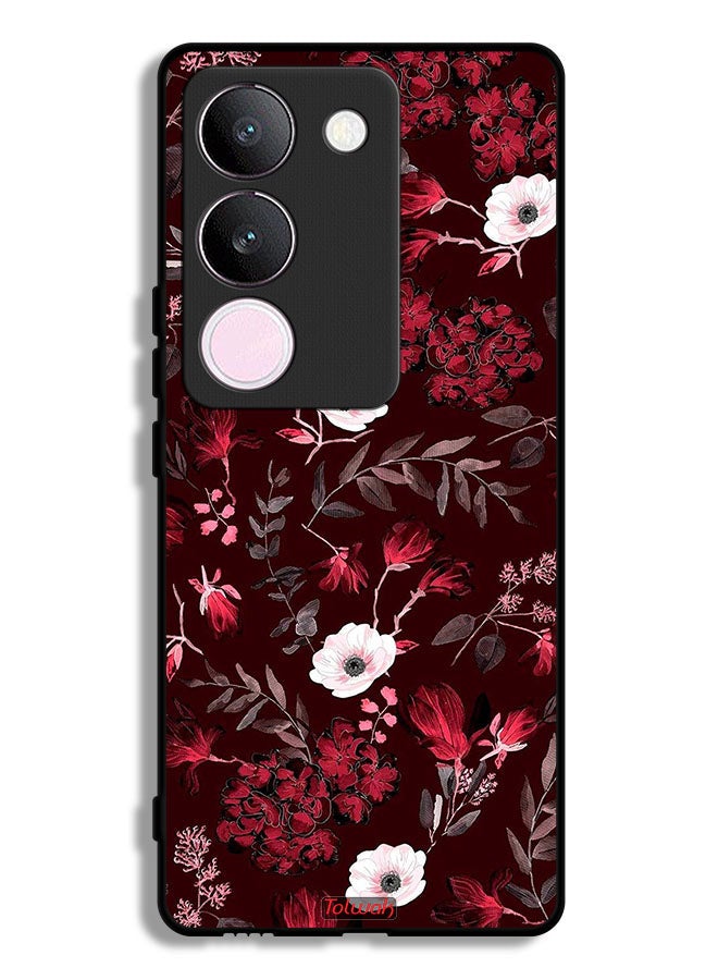 Tolwak vivo S17 Protective Case Cover Small Flowers And Tropical Leaves - Image 1