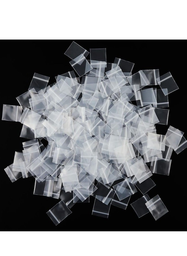 Excefore - 1000 Pcs 1 x 1 Ziplock Bag Clear Reclosable Zipper Plastic Bags, Durable Small Thick Clear Bags, Suitable for Daily Vitamin, Jewelry, Candy - Image 1