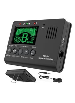 SYOSI 3 في 1 ميتronوم رقمي مو tuner مولد نغمة مو tuner مولد نغمة مع ميكروفون ملحق للغيتار والبيس والكمان واليوكليلي والكلارنيت والفلوت والبوق والمزيد  - Image 1