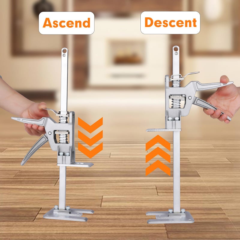 Moozies Labor Saving Arm Jack 2 Pack, Hand Lifting Jack Tool, Multi-Function Height Adjustment Device, for Installing Doors, Windows, Cabinets, Woodworking, Lifting Furniture - Image 3