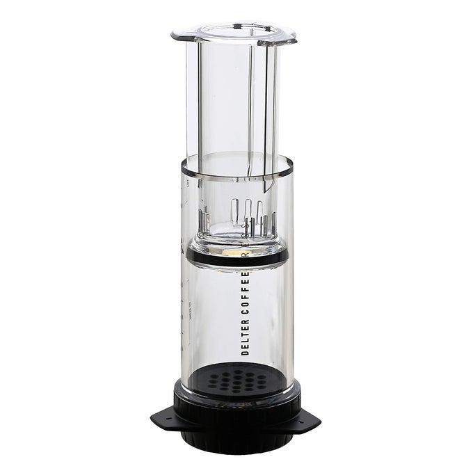 COFFEE PRESS 400ML TRANSPARENT GREY
