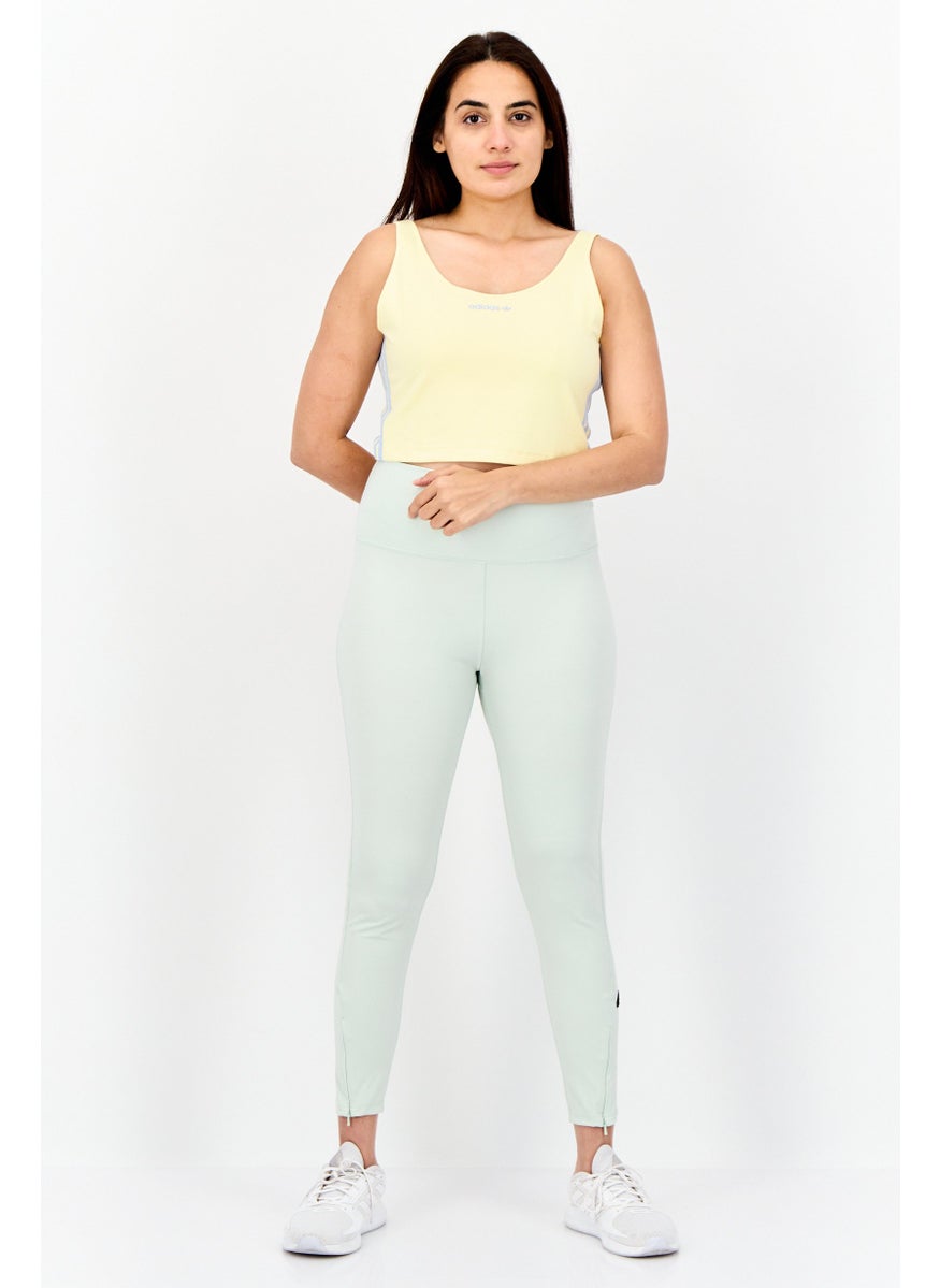 adidas Originals - Women Sportswear Fit Sleeveless Training Tank Top, Pale Yellow - Image 1