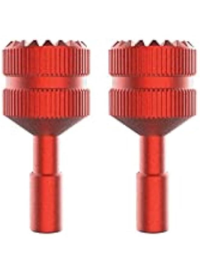 Generic - Mini 3 Pro Controller Stick for DJI RC, 2 pcs Aluminum Alloy Remote Stick/Joystick/Stick Replacement Parts (Red)(red) - Image 1