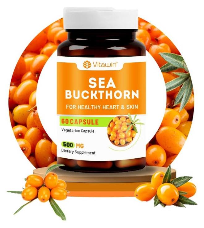 Vitawin Sea Buckthorn Natural Herbal Nutrition Supplement 60 Capsules - Image 1