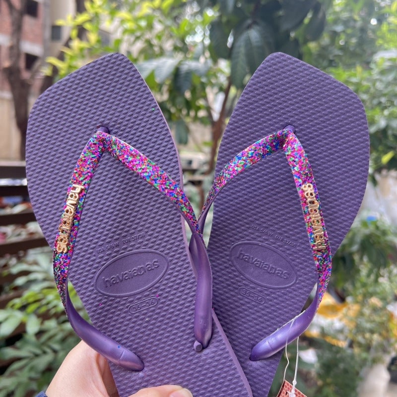 Korean Style Thai Slippers Womens Travel Beach Outer Wear Thick-soled Flip-flops Red Flip-flops Thai Vietnam Wear-resistant Burgundy - Image 5