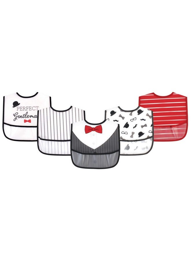 Little Treasure Unisex Baby Waterproof PEVA Bibs, Perfect Gentlemen, One Size - Image 2