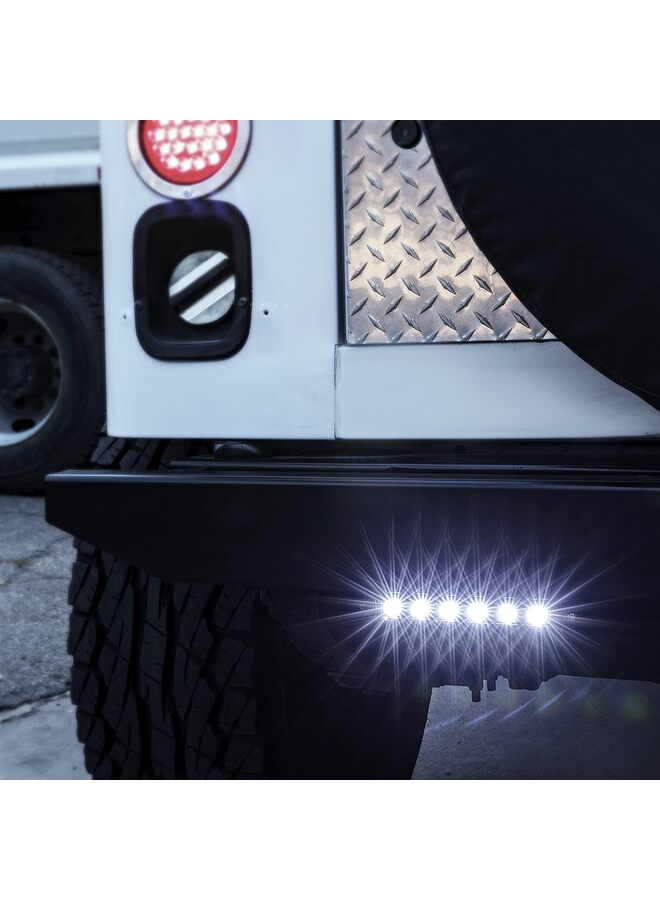 يُسلِّم شريط إضاءة LED للطرق الوعرة، صف واحد، فائق النحافة، قطعتان، 7 بوصات، [1530 لومن] [18 وات] [مقاومة للماء IP68] [12 فولت - 24 فولت]، مصابيح ضباب/قيادة/عمل للشاحنات والسيارات رباعية الدفع - ضوء كاشف بزاوية 60 درجة - Image 5