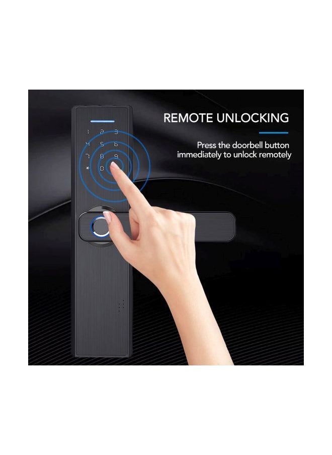 NIBEMINENT Fingerprint Door Lock Black  - Image 2