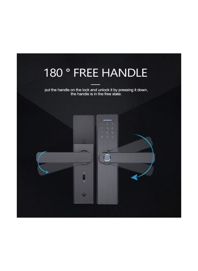 NIBEMINENT Fingerprint Door Lock Black  - Image 4