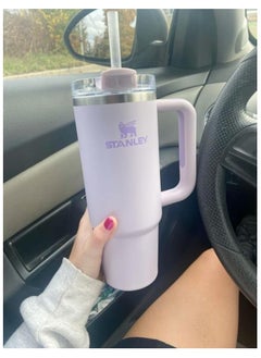 Stanley Stanley Quencher H2.0 Flowstat Vacuum Insulated Stainless Steel Tumbler with Lid and Straw for Water, Iced Tea, Coffee, Smoothies and More, 1.18 L, Purple  - Image 3