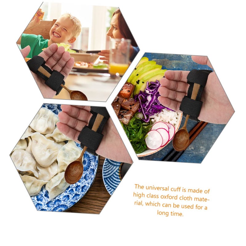 2 Pcs Adaptive Eating Utensils Holder Hand Strap For Disabled Elderly Users - Image 5