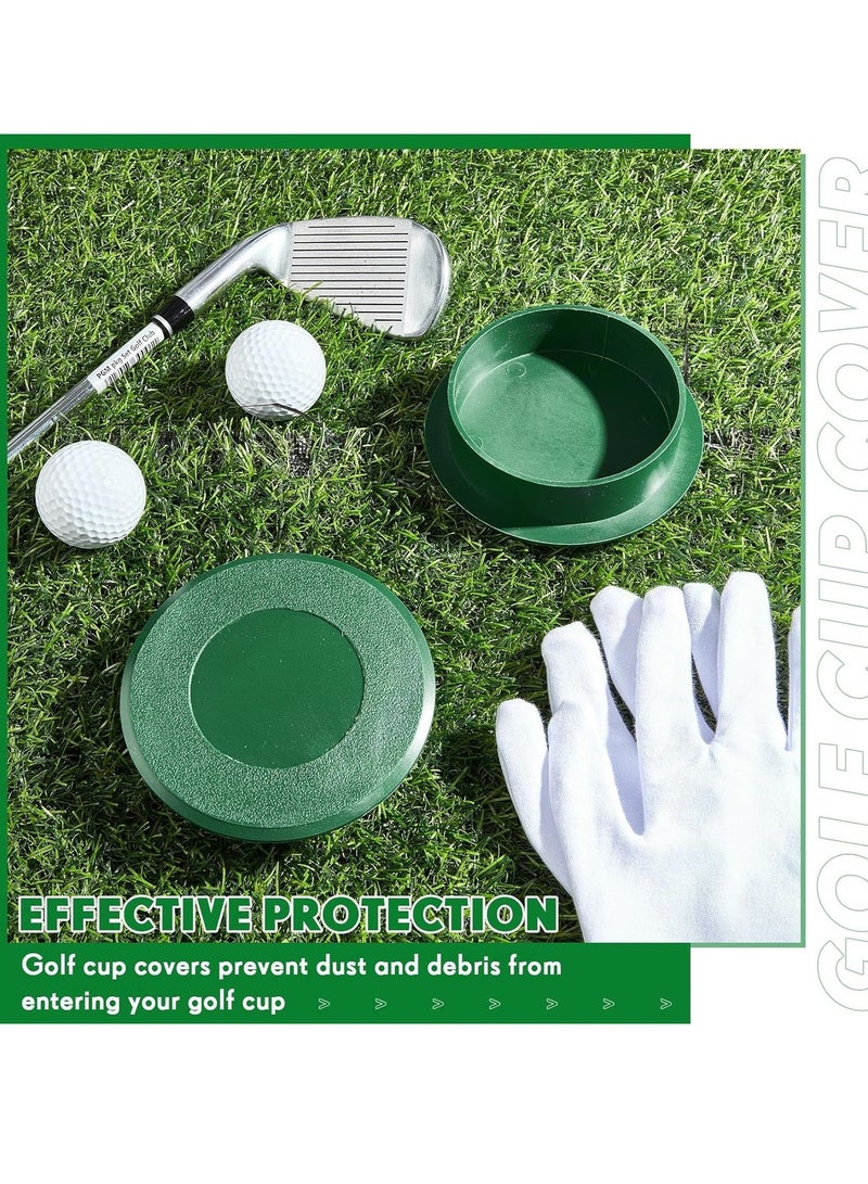 SOLARAE Golf Cup Cover Golf Hole Putting Green Cup Golf Practice Training Aids Hole Covers for Yard Garden Backyard Game Ball Outdoor Activities - Image 2