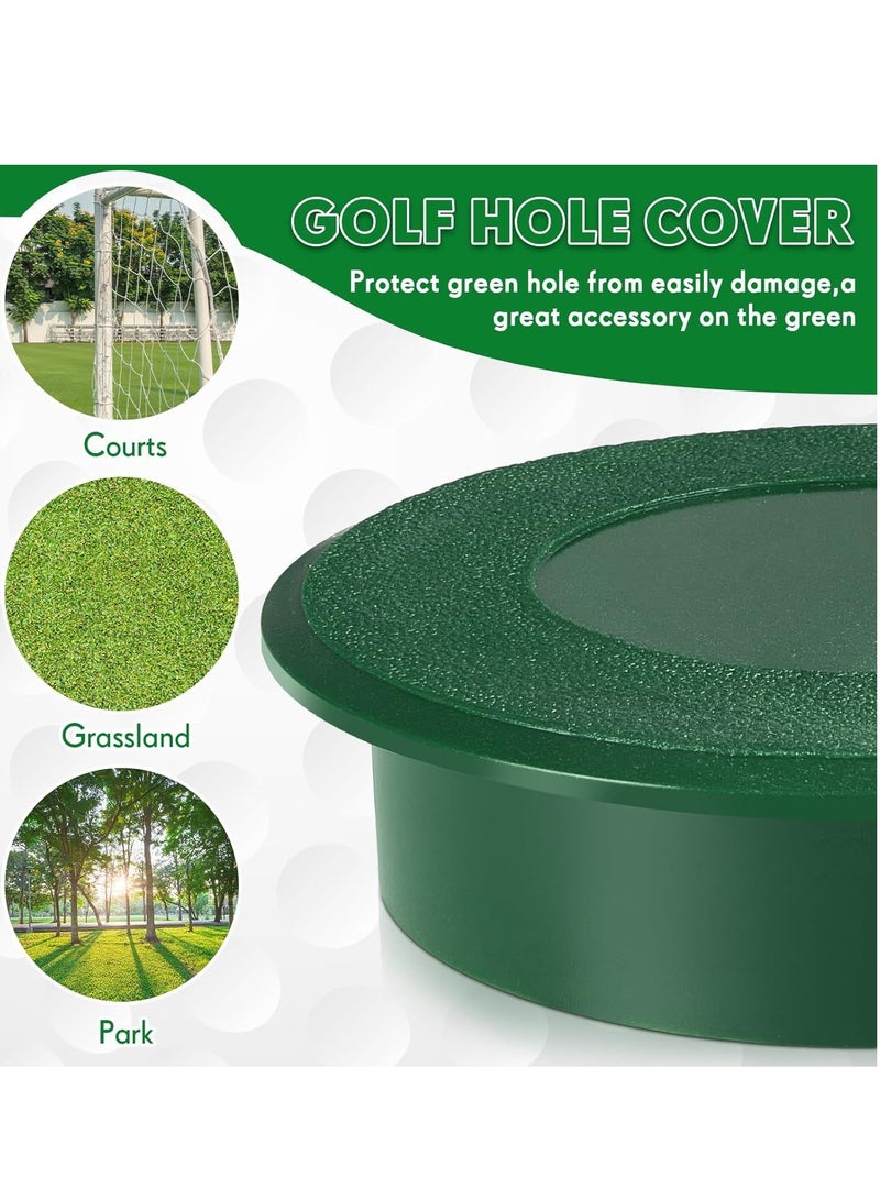 SOLARAE Golf Cup Cover Golf Hole Putting Green Cup Golf Practice Training Aids Hole Covers for Yard Garden Backyard Game Ball Outdoor Activities - Image 3
