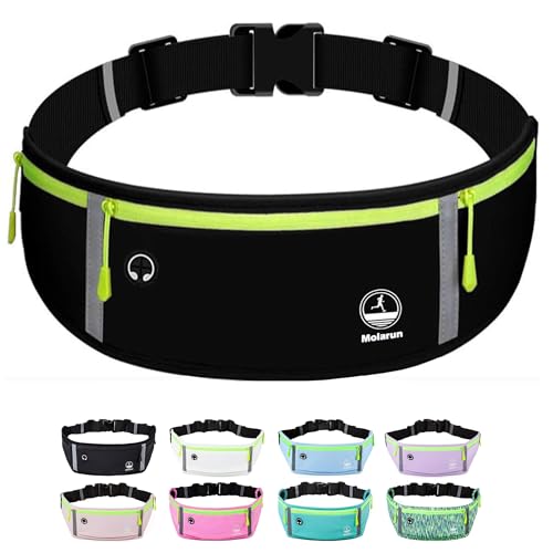 Molarun Slim Running Belt Fanny Pack, Exercise Waist Pack Runners Bag Money Belt Phone Holder for Running Hiking Cycling Workout - Image 1