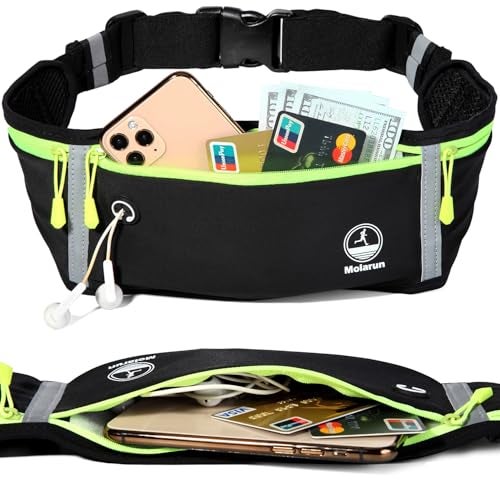 Molarun Slim Running Belt Fanny Pack, Exercise Waist Pack Runners Bag Money Belt Phone Holder for Running Hiking Cycling Workout - Image 3