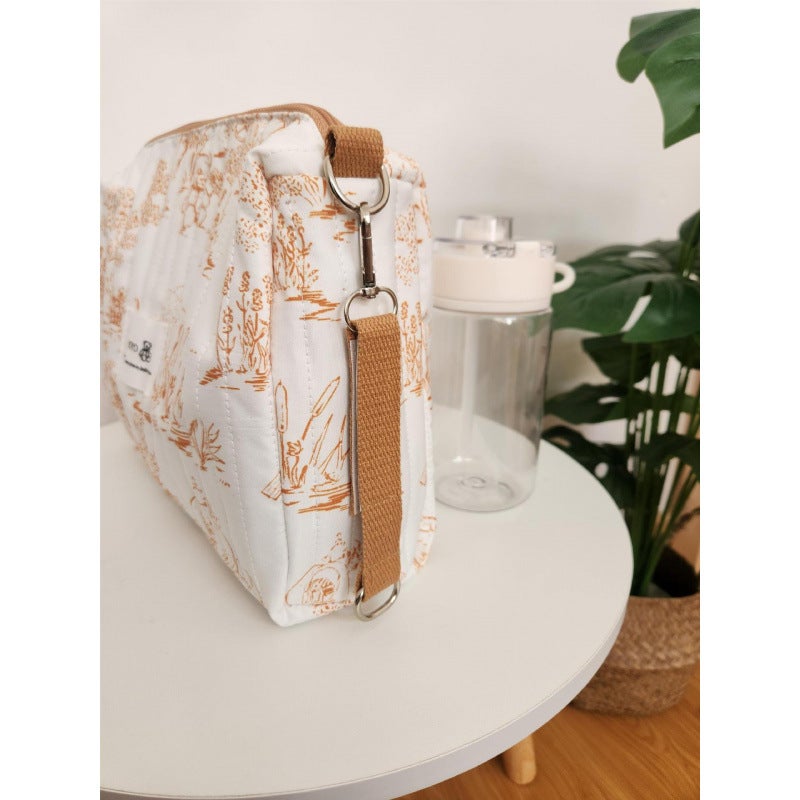 Korean Ins New Printed Baby Stroller Hanging Bag Diaper Bag Lightweight Mommy Bag Home Storage Bag - Image 3