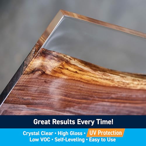 TotalBoat Thickset Deep Pour Epoxy Resin Kit - Gallon Crystal Clear Formula for 1/2" - 2” Pours - Fast Cure Epoxy Resin for Casting, River Tables, Flower Preservation, DIY Crafts & Wood Filler - Image 2