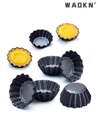 Expanded Egg Tart Baking Essentials: 12-Pack Premium Stainless Steel Egg Tart Molds with Cupcake Stand Shells for Household Baking, Featuring Heat-Resistant Aluminum Baking Tray and Non-Stick Baking Cups for Effortless Baking and Presentation - pzsku/Z6E8D8FD48C9C9CE6CCB8Z/45/1746509669/51f169ba-01fe-4853-8dca-042d0db0250b