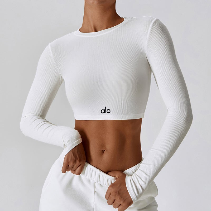 Women's Yoga Top Slim Fit Long T-Shirt for Running, Fitness & Pilates