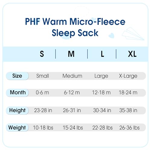PHF Warm Micro-Fleece Baby Sleep Sack 12-18 Months, Soft Baby Wearable Blanket, 2-Way Zipper Sleeping Bags, 2 Pack Comfy Sleeping Sack for Infant Newborn Boys, Large Size, Grey & Dark Blue - Image 3