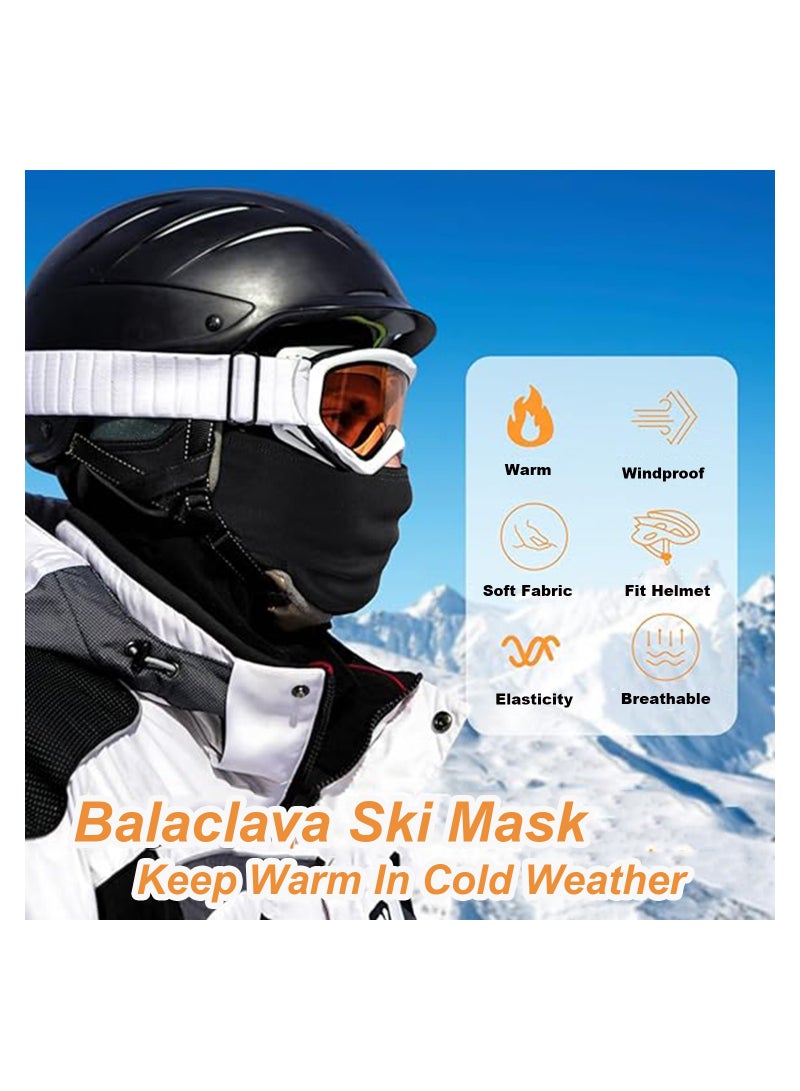Excefore 2 PCS Winter Balaclava Ski Mask for Men & Women, Windproof Face Mask Warm Hood for Cold Weather Sking Snowboarding Bicycle Outdoor Sports - Image 5