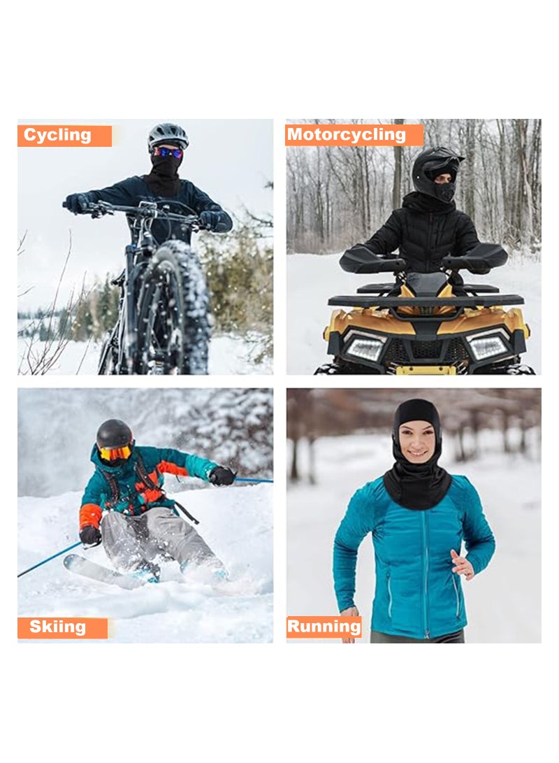 Excefore 2 PCS Winter Balaclava Ski Mask for Men & Women, Windproof Face Mask Warm Hood for Cold Weather Sking Snowboarding Bicycle Outdoor Sports - Image 3