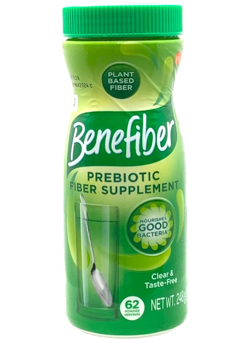 Benefiber Prebiotic Fiber Supplement Powder, 8.7 Oz (62 Servings)  - Image 1