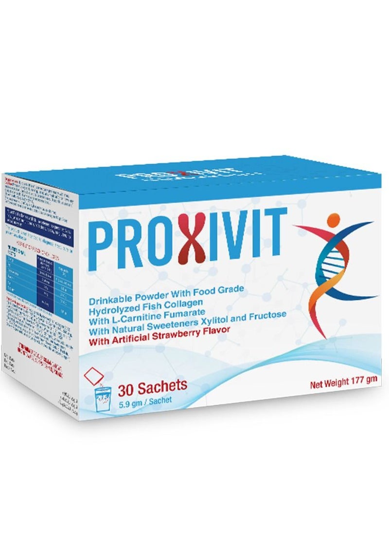 Proxivit - collagen, L- carnitine with multivitamin - 30 sachet