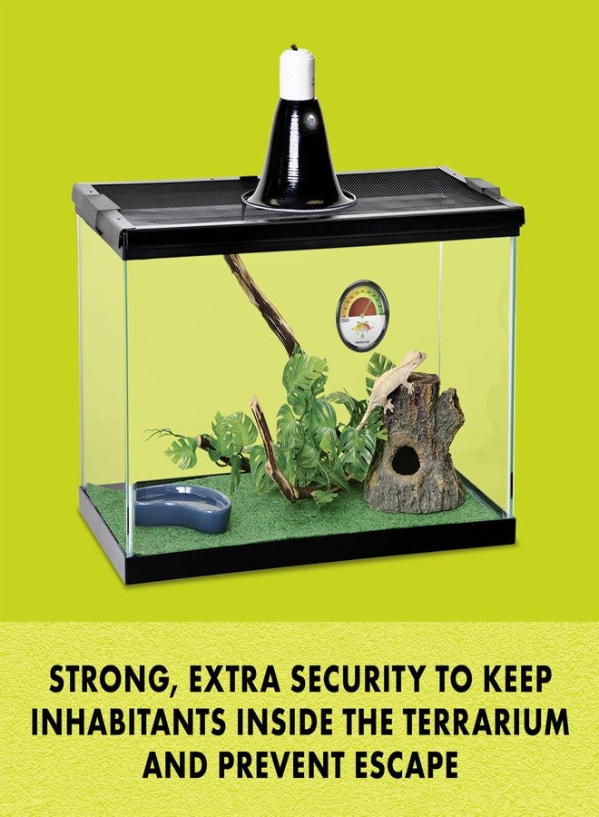 Zilla Heavy Duty Screen Clips, Secures Screen Covers to Terrarium, Fits Size 30G and Larger, 2 pack, Large - Image 4