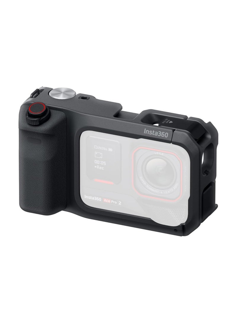 Insta360 Xplorer Grip Pro Kit for Insta360 Ace Pro 2 with 2010mAh Built-in Battery, Extended Shooting Time, Ergonomic Design, Secure Mounting, Multi-Function Grip for Stable and Comfortable Filming, Black - Image 1