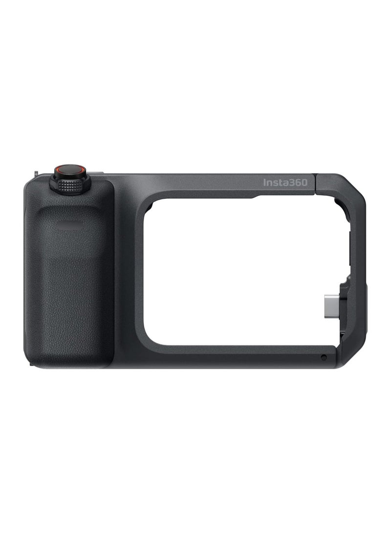 Insta360 Xplorer Grip Pro Kit for Insta360 Ace Pro 2 with 2010mAh Built-in Battery, Extended Shooting Time, Ergonomic Design, Secure Mounting, Multi-Function Grip for Stable and Comfortable Filming, Black - Image 2