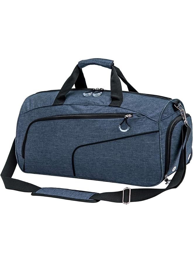 PROMASS Sports Gym Bag With Shoes Compartment &Wet Pocket Gym Duffel Bag Overnight Bag For Men And Women - Image 1